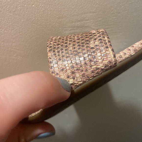 Michael Kors snakeskin ankle strap sandals - Picture 8 of 8